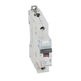 Выключатель автоматический DX3 50А 1П однополюсный D 10кА 407976 Legrand