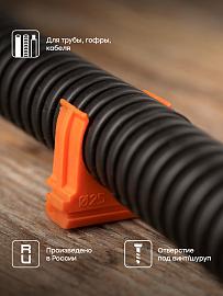 Крепеж-клипса оранжевая d25мм Plast derj-z-25o EKF PROxima