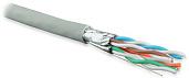 Hyperline UFTP4-C6-S23-IN-LSZH-GY-500 Кабель витая пара, экранир. U/FTP, кат. 6, 4 пары (23 AWG), одножил. (solid), кажд.пара в фольге, LSZH, нг(А)-HF, –20°C–+60°C, серый-гарантия: 15 лет компон., 25 лет системная