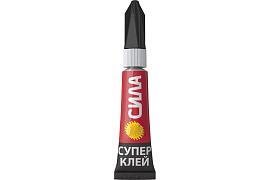 Клей секундный супер 3 г сверхпрочный (12 шт на карте) SSBL12-3 СИЛА C0042302