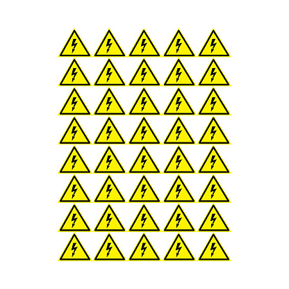 Изображение товара Наклейка знак электробезопасности «Опасность поражения электротоком» 50х50х50 мм 56-0006-2 REXANT