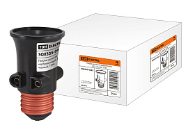 Патрон-розетка для ламп карболитовый Е27 черный SQ0335-0022 TDM