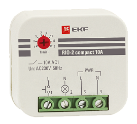 Импульсное реле с задержкой отключения RIO-2 compact 10А EKF PROxima