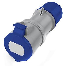 Розетка кабельная силовая с безвинтовыми клеммами IP44 32A 2P+E 230В DIS3133243F DKC