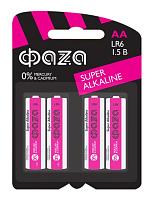 Элемент питания LR6 ФАZА Super Alkaline BL-4 АА LR6SA-B4 .5000285