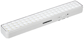Светильник светодиодный аккумуляторный ДБА 1060 непостоянного действия 60LED 6ч 6Вт LDBA0-1060-6-01-K01-G GENERICA