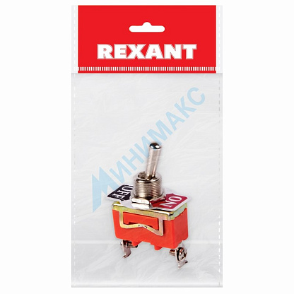 Изображение товара Тумблер 250В 15А (2c) ON-OFF однополюсный (KN-101) 36-4110-1 REXANT