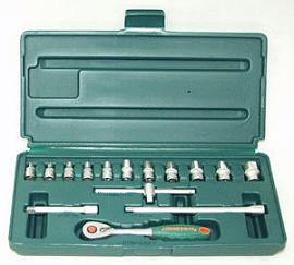Набор головок торцевых 1/4"DR, 4-14 мм, 15 предметов JonnesWay S04H2715S