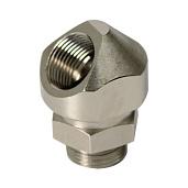 DKC 6028-25G Поворотный адаптер 45° M25x1,5, IP68/IP67, никелироованная латунь