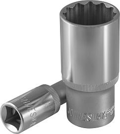 Головка торцевая глубокая 12-гранная 1/2"DR, 24 мм JonnesWay S04HD4724