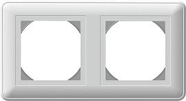 Рамка для розеток и выключателей W59 2 поста AQUA IP44 белый KD-2B-18 Systeme Electric