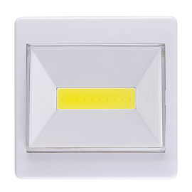 Фонарь светодиодный подсветка Pushlight, COB 3 Вт, бат. 3xAAA,   "накладной выключатель" 29103 9 REV