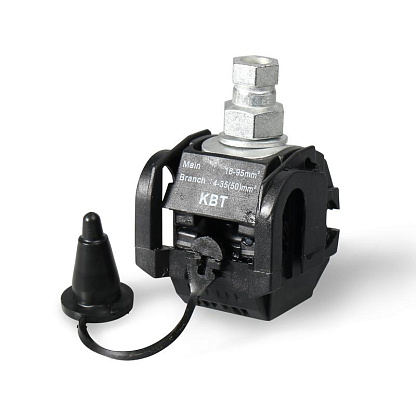 Изображение товара Прокалывающий герметичный зажим ЗПО 16-95/4-35 КВТ для проводов СИП и освещения