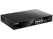 Коммутатор 9x10/100/1000Base-T (8 портов с поддержкой PoE), 1x1000Base-X SFP DGS-1010MP/A1A D-Link
