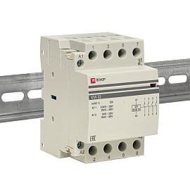 Контактор модульный КМ 32А 4NО (3 мод.) 24В АС PROxima km-3-32-40-24v EKF