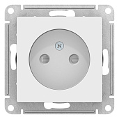 Изображение товара Розетка Atlasdesign системы Electric без заземления со шторками 16А белая