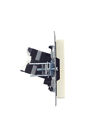 Розетка компьютерная RJ45 кат.5E РК10-БрКр бежевый BR-K10-1-K10 BRITE  IEK