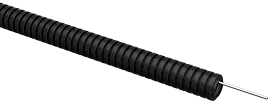 Труба гофрированная ПВХ d=16мм с зондом черная (100м)  ELASTA ET-TG21-121-016-100-K02 IEK