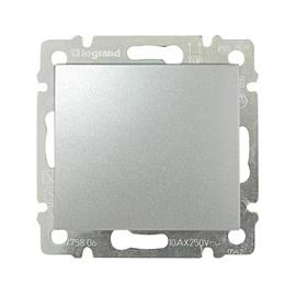 Выключатель без фиксации - Valena - 10 A - 250 В~ - алюминий 770111 Legrand