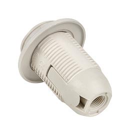 Патрон термопластик Е14 с кольцом белый LHP-E14-r EKF