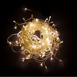 Гирлянда Бахрома  4,5х0,7м 200Led теплый свет 2700К прозрачный провод 3м соединение до 5шт IP44 CL22 32343 Feron