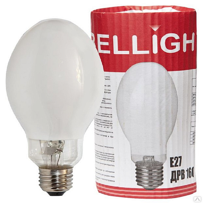 Изображение товара Лампа ртутная вольфрамовая ДРВ 160Вт Е27 5000К 2200Лм матовая 230В Bellight
