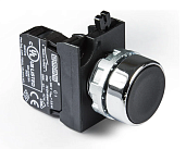Кнопка нажимная круглая черная CM102DН 1НО+1НЗ CM102DH EMAS