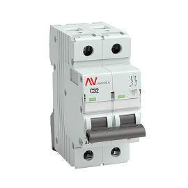 Выключатель автоматический 32А 2П двухполюсный C 10kA AV-10 AVERES mcb10-2-32C-av EKF