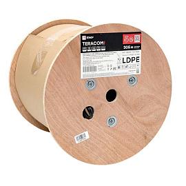 Витая пара TERACOM PRO Cat.5E F/UTP 4 п. solid 24AWG с тросом сталь 1,2 мм LDPE черн. (305м) TRP-5EFTP-04PE-BK-OTW3 EKF