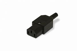 Разъем IEC 60320 C13 220В 10A на кабель (плоские контакты внутри разъема) CON-IEC320C13 47865 Hyperline