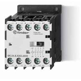 Мини-контактор 4NO 12A (АС3 400В) 110В АС IP20  6K0481104312 Finder