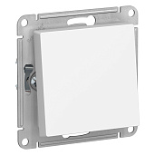Переключатель одноклавишный Atlasdesign Aqua скрытой установки IP44 10А проходной механизм белый ATN440161 Systeme Electric