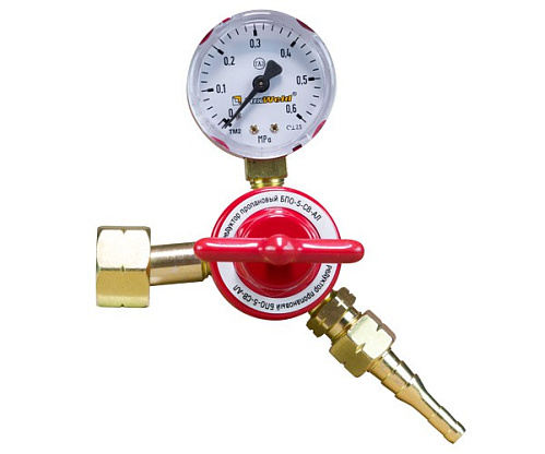 Изображение товара Редуктор БПО-5-СВ-АЛ пропановый, 1 манометр Foxweld 4429/4426