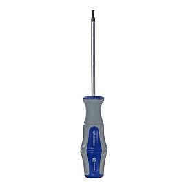 Отвертка Ultra Grip Torx Tamper-15 х 100 мм CR-V, двухкомпонентная рукоятка (1 шт.) подвес 910-041  КОБАЛЬТ