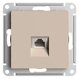 Розетка компьютерная RJ45, кат. 5Е, механизм, ПЕСОЧНЫЙ ATLASDESIGN ATN001283 Systeme Electric