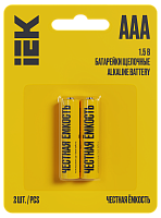 Элемент питания Alkaline LR03/ААА (2шт/блистер) ABT-LR03-OP-L02 IEK
