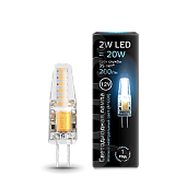 Лампа светодиодная 2 Вт G4 JC 4100K 200Лм силикон LED 12В 207707202 GAUSS