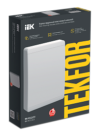 Бокс пластиковый ЩРН-П-54 IP41 навесной TEKFOR бел. дверь 535х398х102 TF5-KP13-N-54-41-K01-K01 /уп.1шт/ IEK