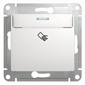 Выключатель карточный GLOSSA скрытой установки механизм белый GSL000169 Systeme Electric