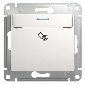 Выключатель карточный GLOSSA скрытой установки механизм белый GSL000169 Systeme Electric