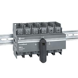 Рубильник 100A 3P реверсивный с рукояткой управления TwinBlock tb-s-100-3p-rev EKF