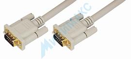 Шнур VGA-VGA с ферритами, длина 1,8 метра, серый (GOLD) REXANT 17-5503-4