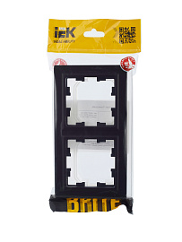 Рамка 2-местная IP44 РУ-2-БрЧ-44 черный BR-M22-44-K02 BRITE  IEK