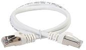 ITK Коммутационный шнур (патч-корд), кат.5Е FTP, 1м, белый (PC08-C5EF-1M)