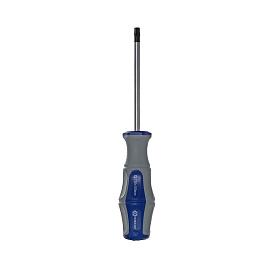 Отвертка Ultra Grip Torx Tamper-30 х 100 мм CR-V, двухкомпонентная рукоятка (1 шт.) подвес 910-089  КОБАЛЬТ