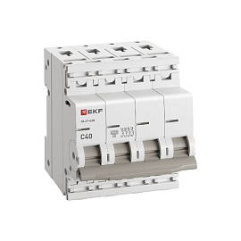 Выключатель автоматический ВА 47-63N 4P 40А (C) 4,5 кА PROXIMA  M634440C EKF