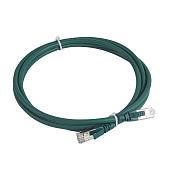 Шнур коммутационный RJ 45 - категория 6a - S/FTP - LSZH - экранированный - 2 м - зеленый 051867 Legrand