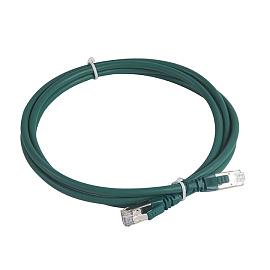Шнур коммутационный RJ 45 - категория 6a - S/FTP - LSZH - экранированный - 2 м - зеленый 051867 Legrand