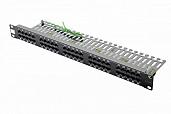 Панель коммутационная категории 3, UTP, 19", 1U, 50хRJ45, USOC, 2 пары, черная 27B-U3-50BL Eurolan