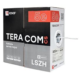 Кабель витая пара TERACOM CS Cat.5E F/UTP 4 пары solid 24AWG оболочка нг(А)-LSLTx цвет серый